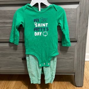 Baby boy Saint Patricks Day outfit